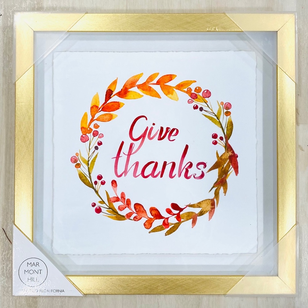 Marmont Hill Thanks Fall Art Print